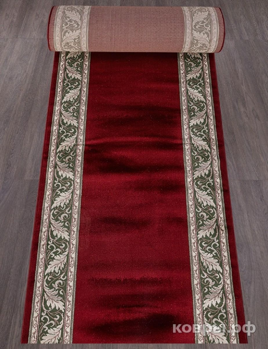 Ковровая дорожка MERINOS COLIZEY d040 RED-GREEN Россия 1.0 м